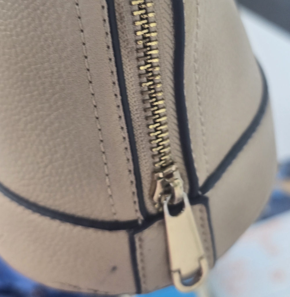 Louis Vuitton Women Taupe Satchel Beige Small Flaw 8x10 - Picture 10 of 16
